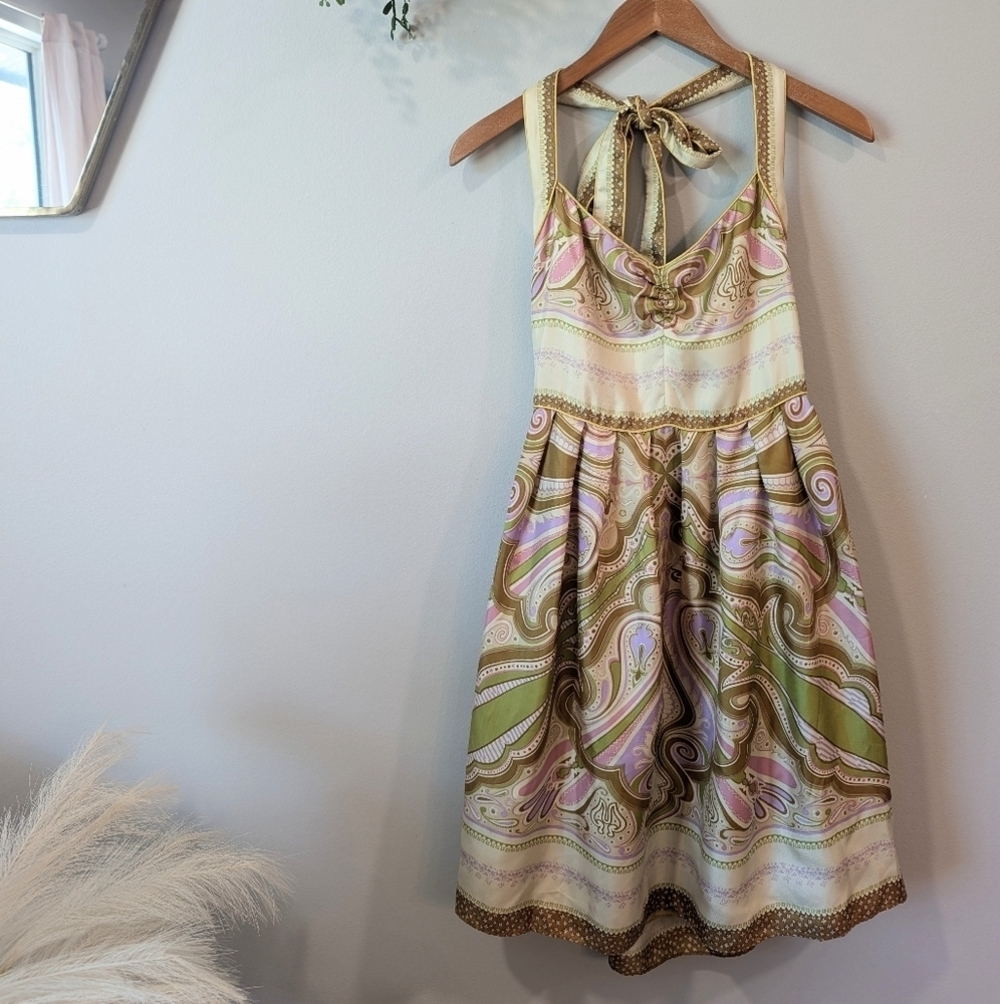 Nicole Miller Multicolor Midi Dress